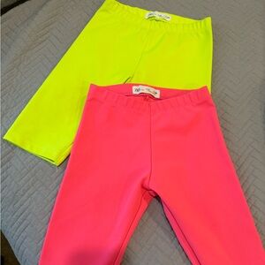Zara Kids Neon biker shorts girls